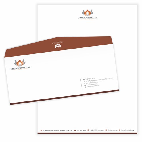 Clean design for medical practice with existing logo