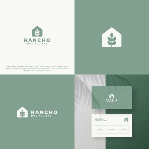 Natural Logo Concept for Rancho Dos Aguilas