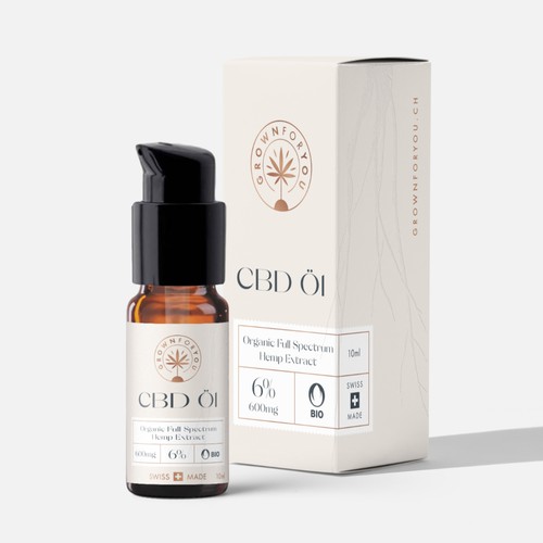 CBD Oil organic modern design