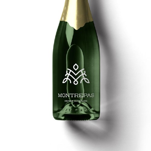 Decorative Lettermark M for Champagne Brand