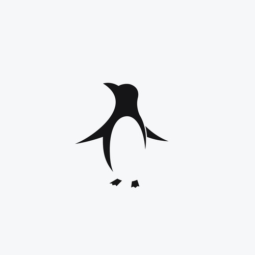Geometric penguin logo