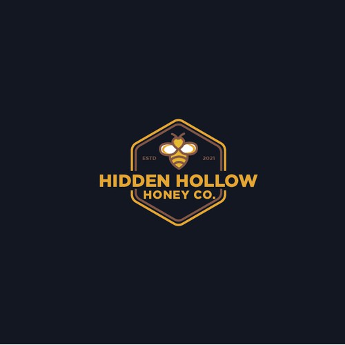 Modern Badge Hidden Hollow Honey co.