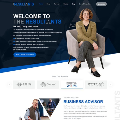 The Resultants Website Design
