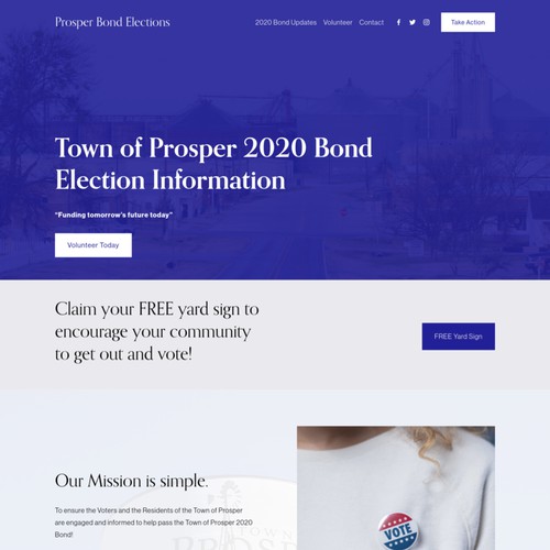 Local Bond Election - Squarespace Website