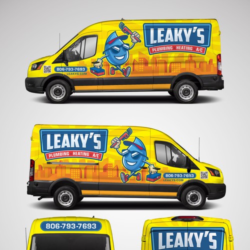 1 on 1 Project Mascot with Logo with Car Warp Design