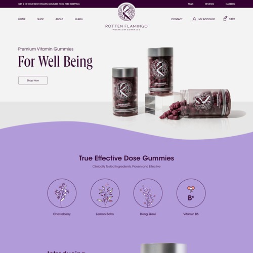 Premium Gummy Brand Website Design