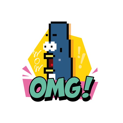 Dot Character’s Chat Sticker illustration