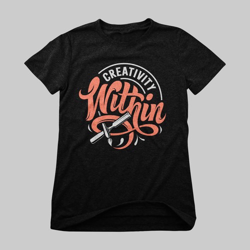 Design a "Creativity Within" Tee that will appeal to creatives