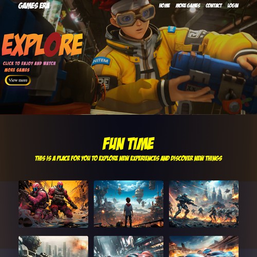 Gaming Website design