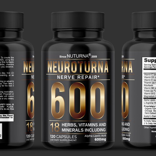 Supplement Label for NEUROTURNA.