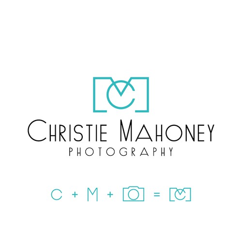 Smart initial logo for photographer