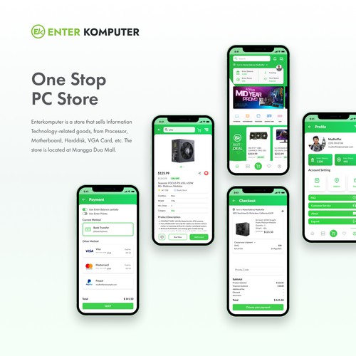 Redesign EnterKomputer Mobile App