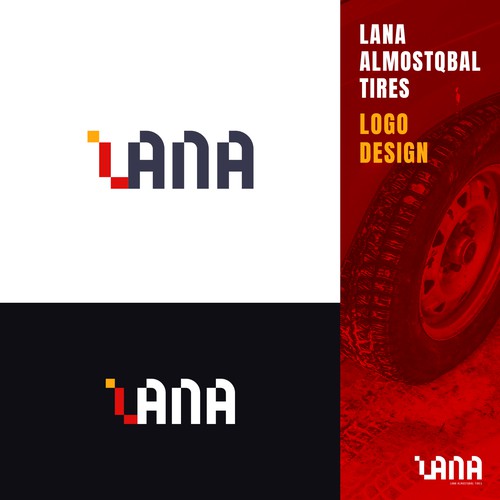 LANA letter mark logo