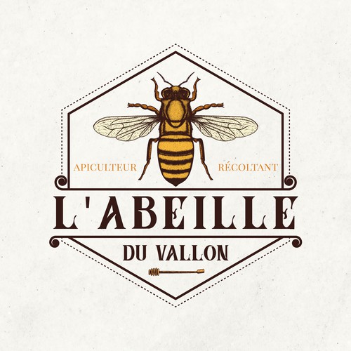 logo for passionate beekeeper