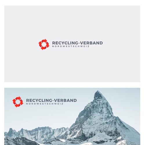 Recycle and cross Swiss logo