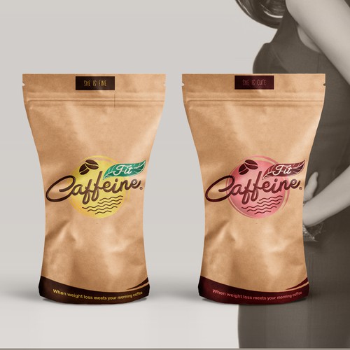 Slim Packaging Design For Caffeine Fit