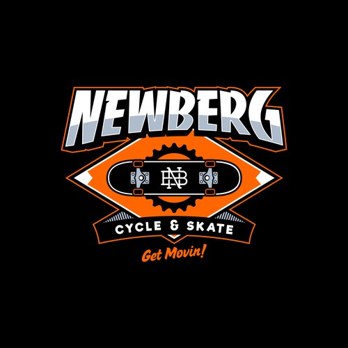 logo concept for NEWBERG CYCLE & SKATE