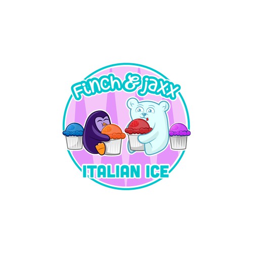 Create a modern bold logo for a NJ based Italian Ice Push Cart