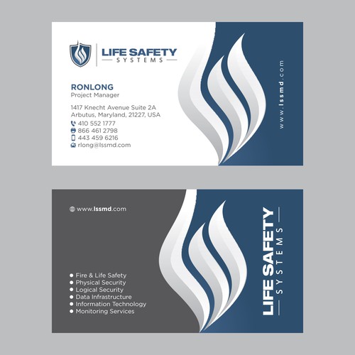 Business Card for Life Safety System