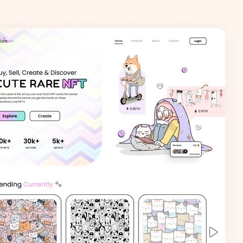 NFT landing page