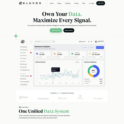 KLUVOS WEBSITE DESIGN