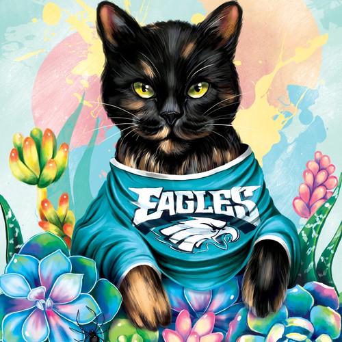 Cute cat illustration