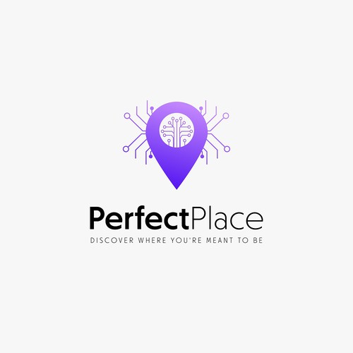 bold location Tech Brand Logo