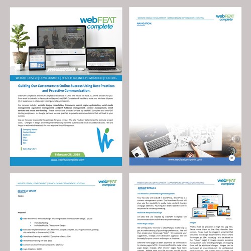 MS Word format brochure design