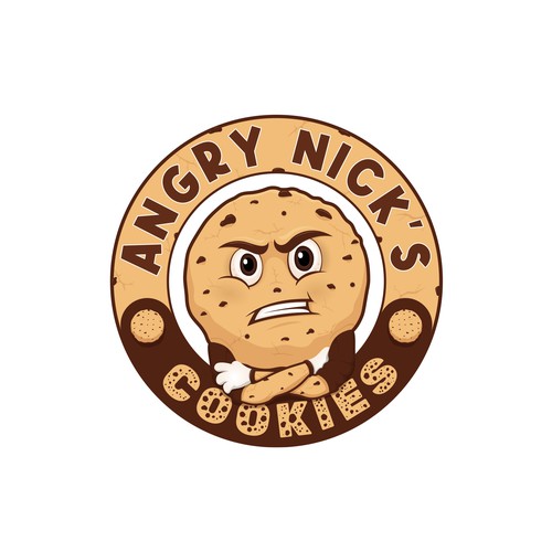 "Angry Nick’s Cookies" Logo