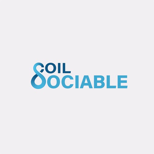Design a modern logo for an online edutech company Coil Social for digital use.