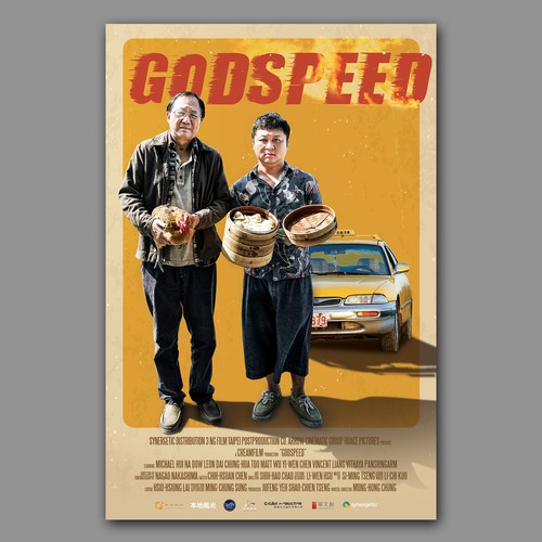 A film poster for odd-couple movie Godspeed