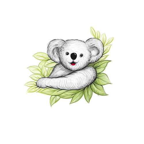 cute koala t-shirt design