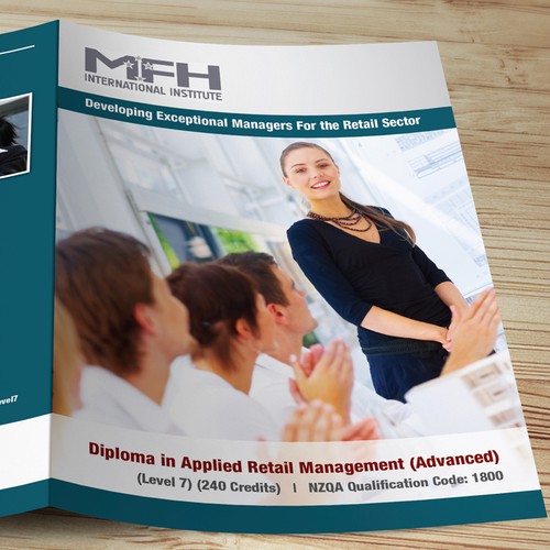 Create the next brochure design for MFH International Institute 