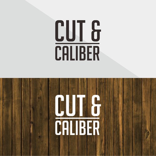 logo for cut and caliber barbershop