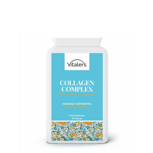 collagen supplement label design