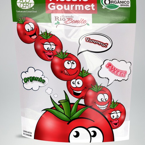 Sweet Organic Tomatoes in Pouches for KIDS!!!