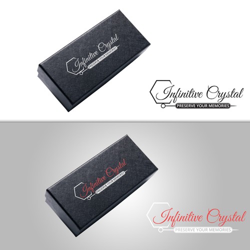 A luxurious simple label for a keychain box