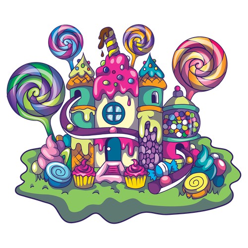 Candy shop illustration