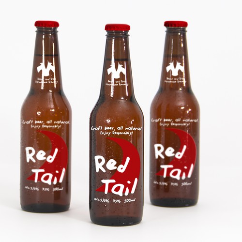 New Craft Beer Label - Red Tail