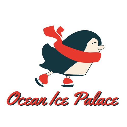 Ice skating logo