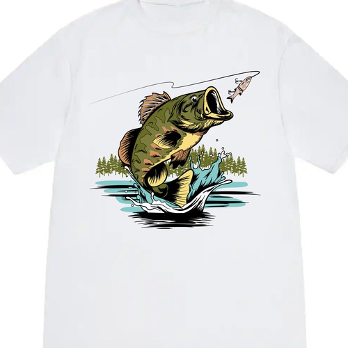 Bass fish tees