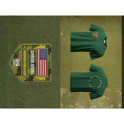 Warrior Rising – Military Emblem & Apparel Identity Design