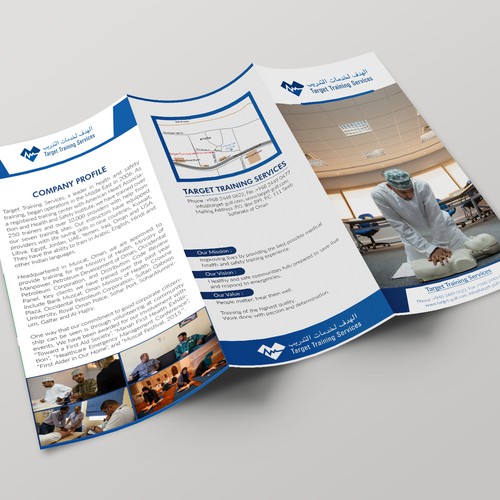 Brochure for Health and Safety training Company in the Middle East