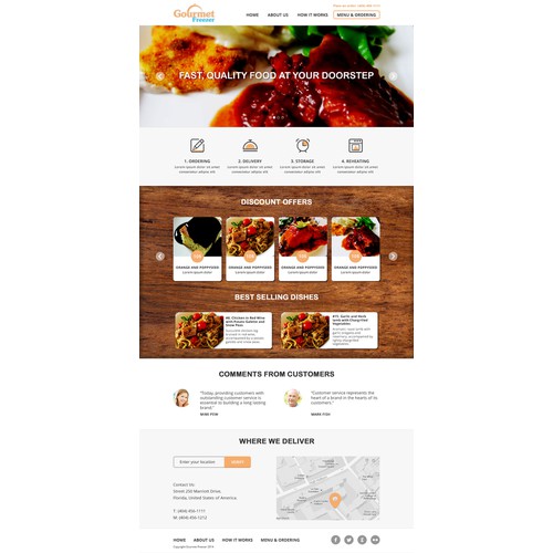 website for meal delivery service