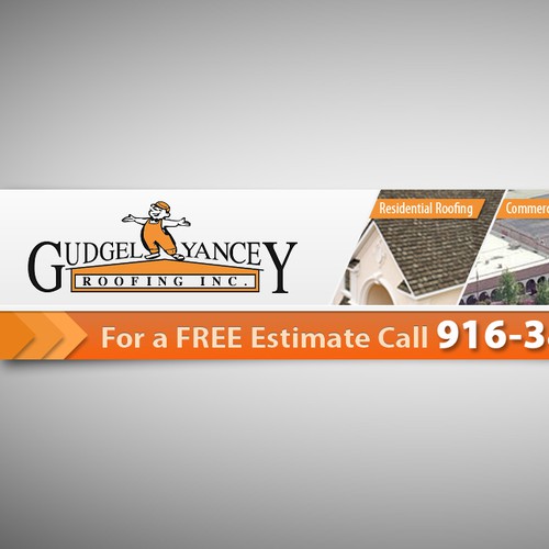 Create the next banner ad for Gudgel Yancey Roofing