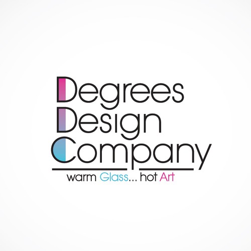 Logo for warm glass design company