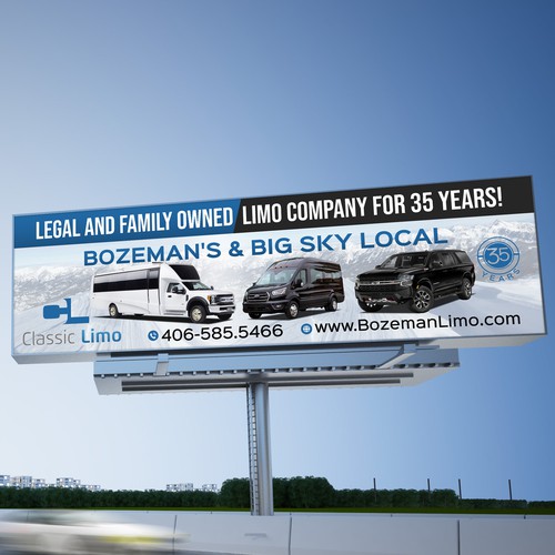 Billboard for Luxury Limo Company