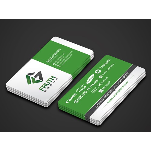 New High Tech Business Cards for High Tech Company