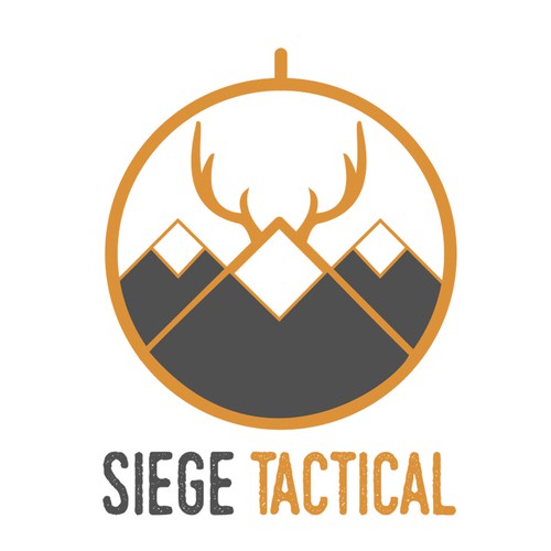 masculine logo for outdoor, hunting company