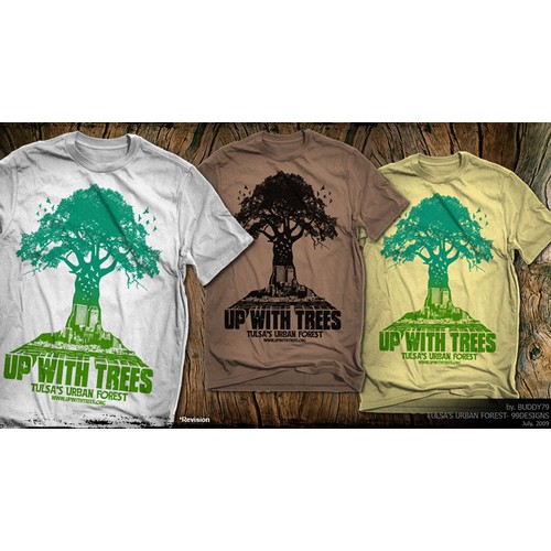 Create Trendy T-shirt Design for Urban Forestry Non-profit!